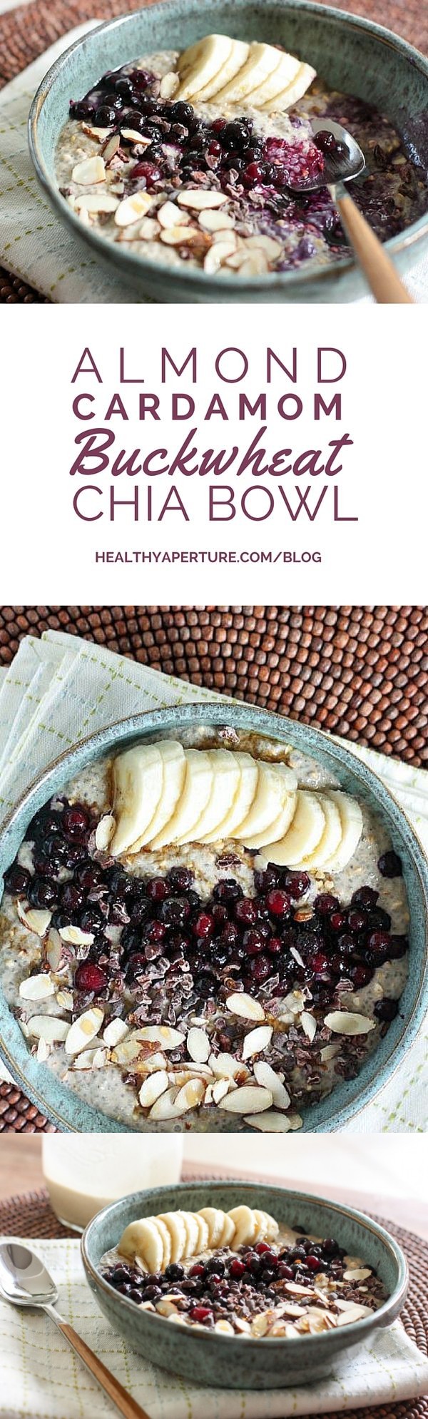 Almond Cardamom Chia Buckwheat Bowl