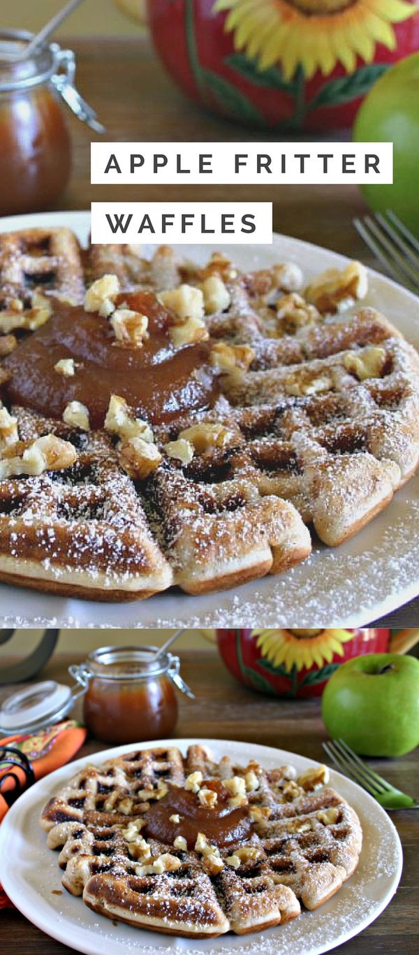 Apple Fritter Waffles