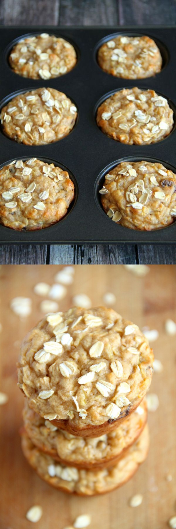 Apple Oat Greek Yogurt Muffins