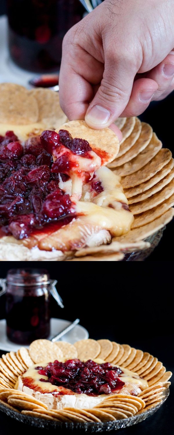 Baked Brie with Fresh Cranberries