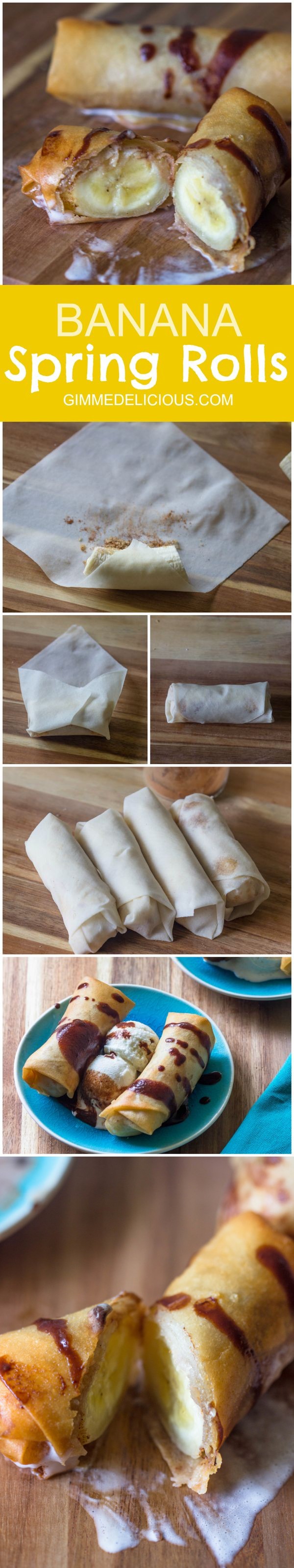 Banana Spring Rolls