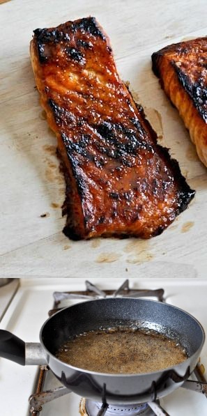 Bourbon Glazed Salmon