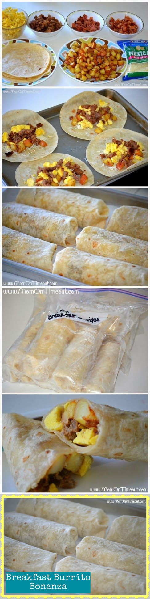 Breakfast Burrito Bonanza – A Freezer Meal Idea