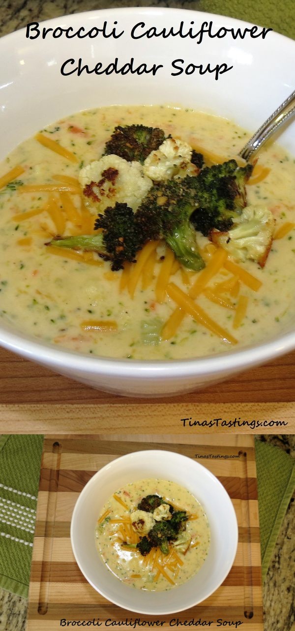 Broccoli Cauliflower Cheddar Soup