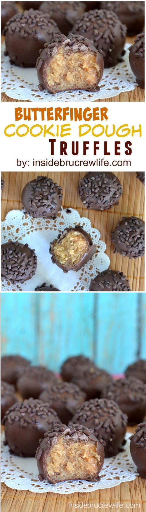 Butterfinger Cookie Dough Truffles