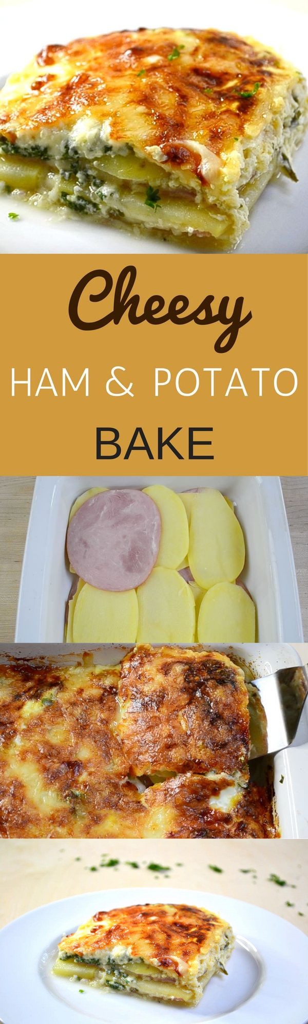 Cheesy Ham and Potato Bake