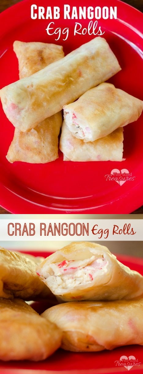 Crab Rangoon Egg Rolls