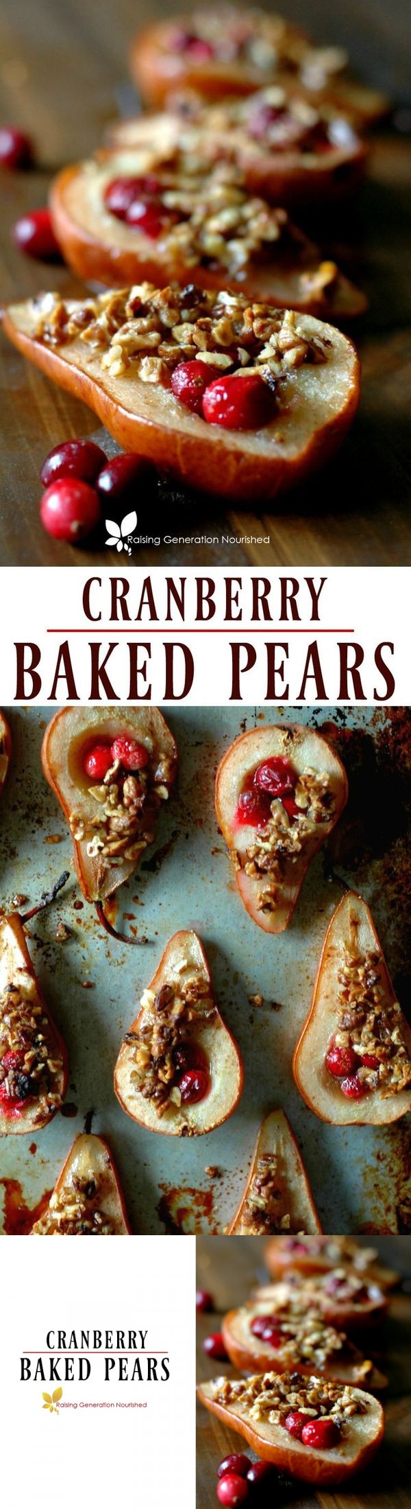 Cranberry Baked Pears