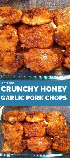 Crunchy Honey Garlic Pork Chops