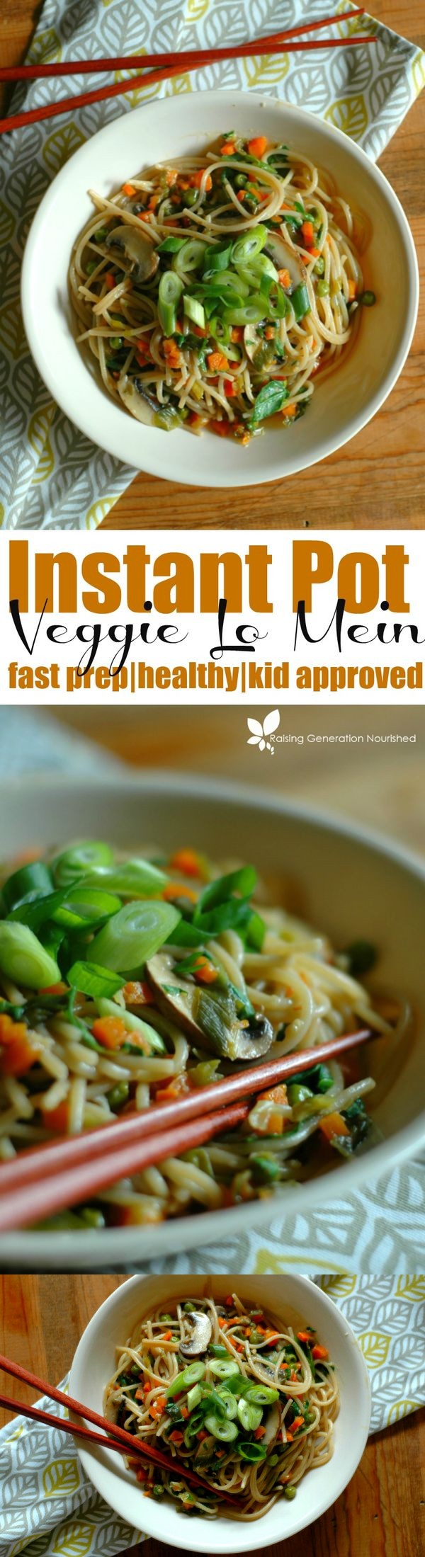 Fast Prep Instant Pot Vegetable Lo Mein
