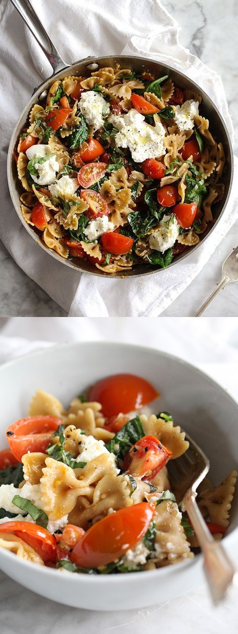 Fresh Tomato and Ricotta Whole Wheat Pasta