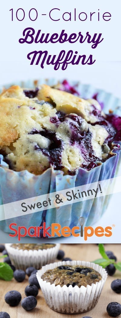 100-Calorie Blueberry Muffins