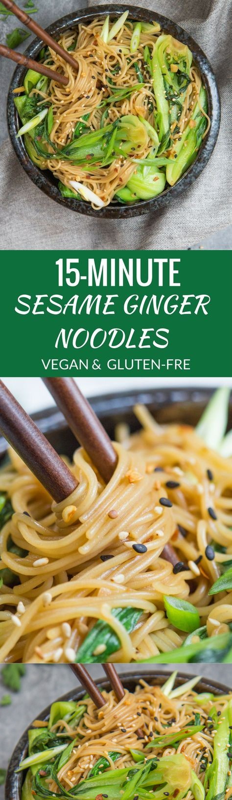 15 minute sesame ginger noodles