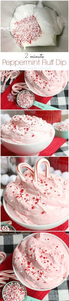 2 Minute Peppermint Fluff Dip