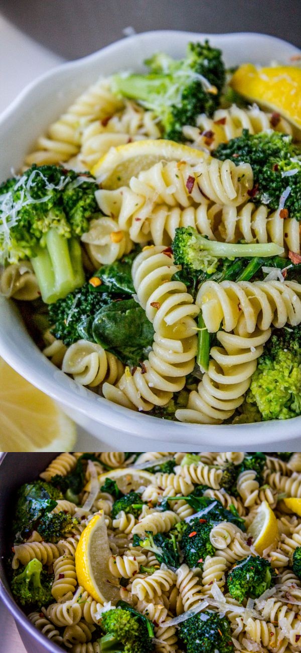 20 Minute Lemon Broccoli Pasta Skillet