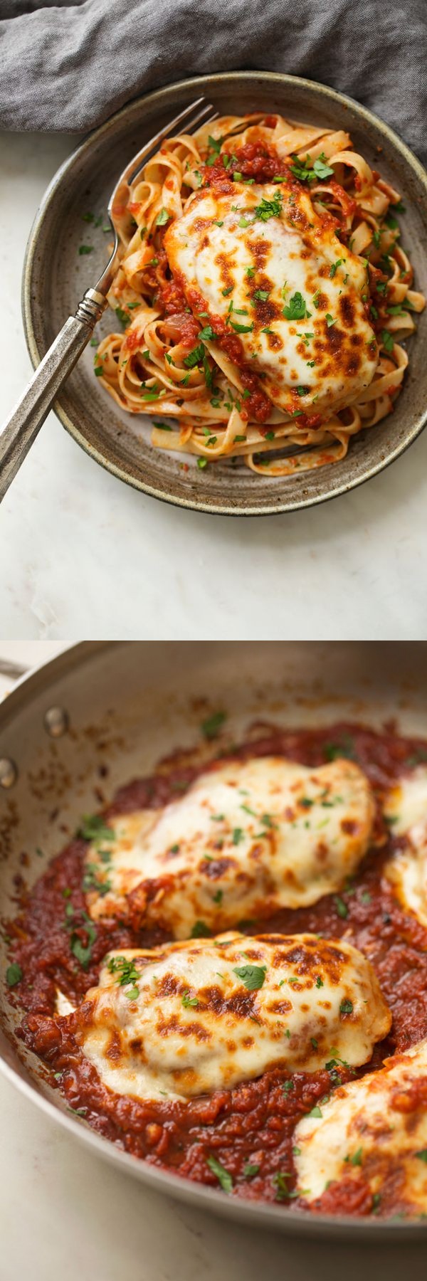 30 Minute Mozzarella Chicken in Homemade Tomato Sauce