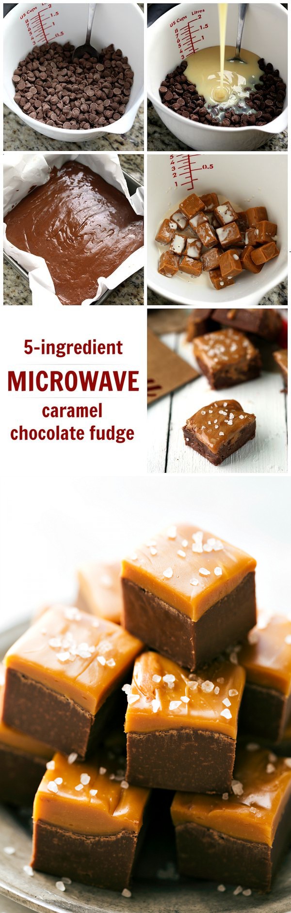 5-ingredient Microwave Caramel Chocolate Fudge