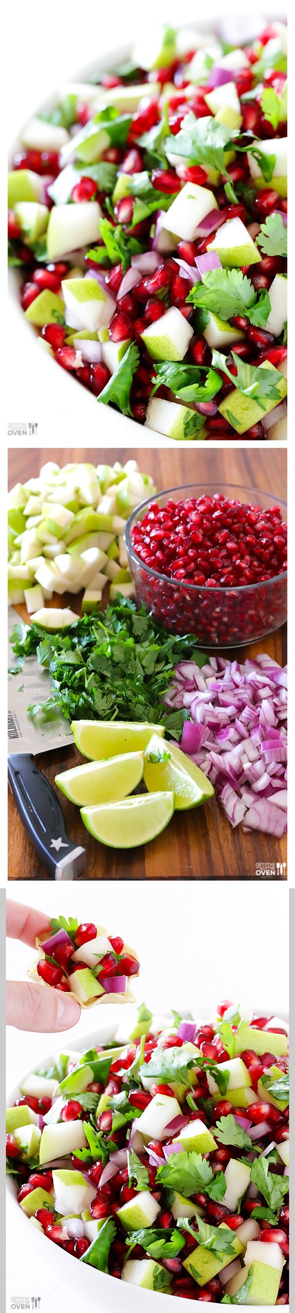 5-Ingredient Pear Pomegranate Salsa