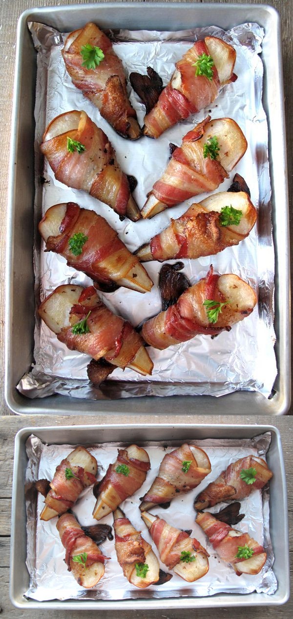 AIP / Bacon Wrapped Pears - Easy Paleo Appetizer