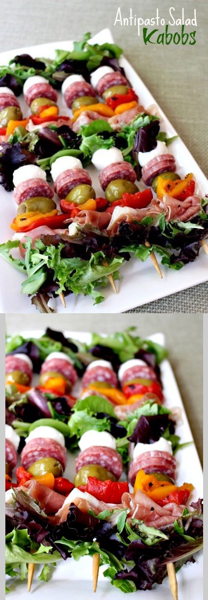 Antipsto Salad Kabobs