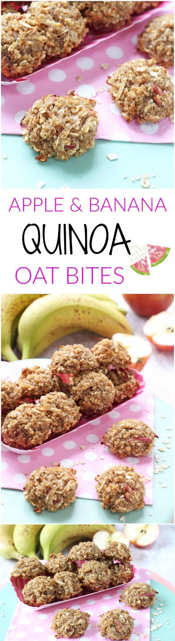 Apple & Banana Quinoa Oat Bites