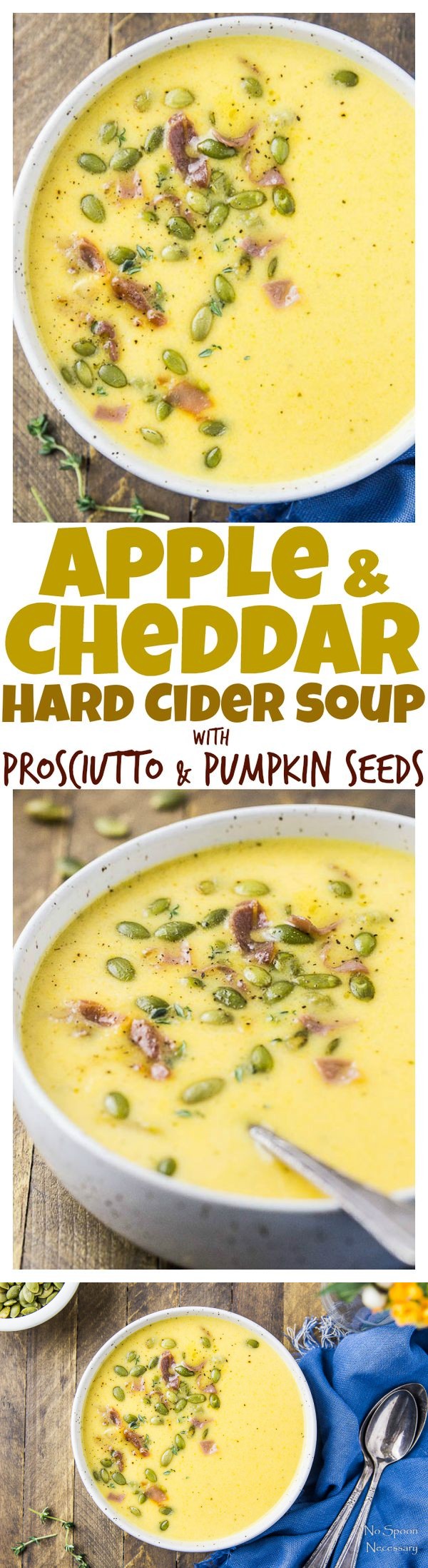 Apple & Cheddar Hard Cider Soup