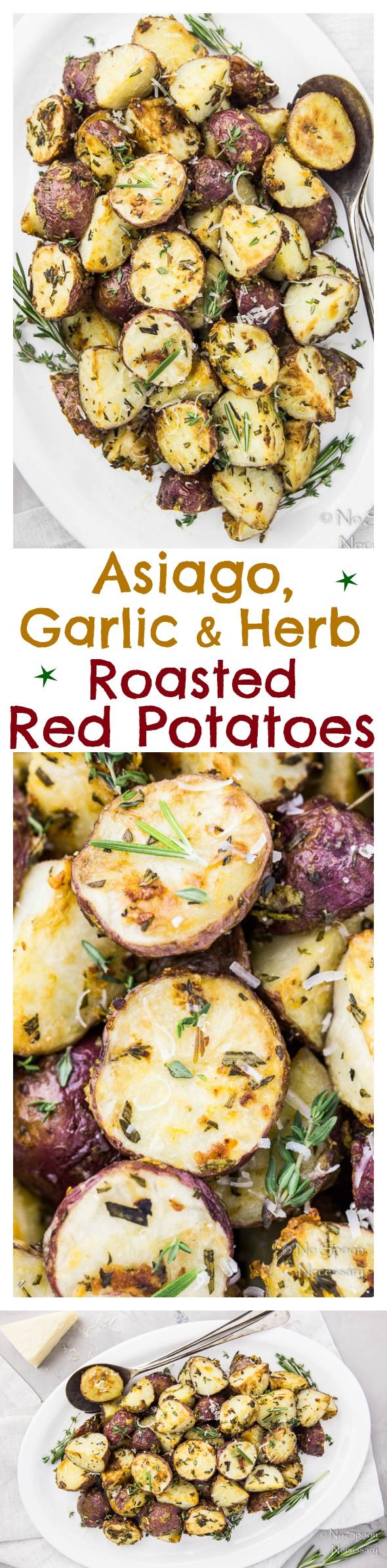 Asiago, Garlic & Herb Roasted Red Potatoes