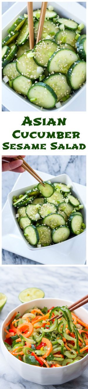 Asian Cucumber Sesame Salad