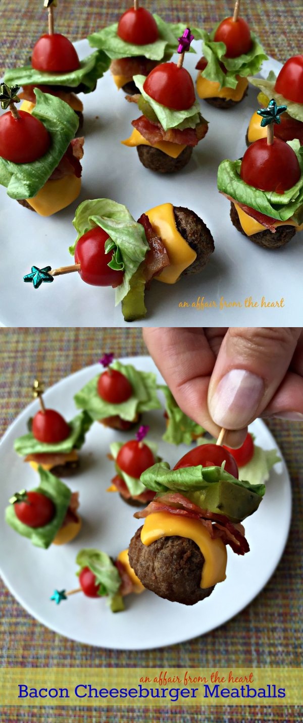 Bacon Cheeseburger Meatballs