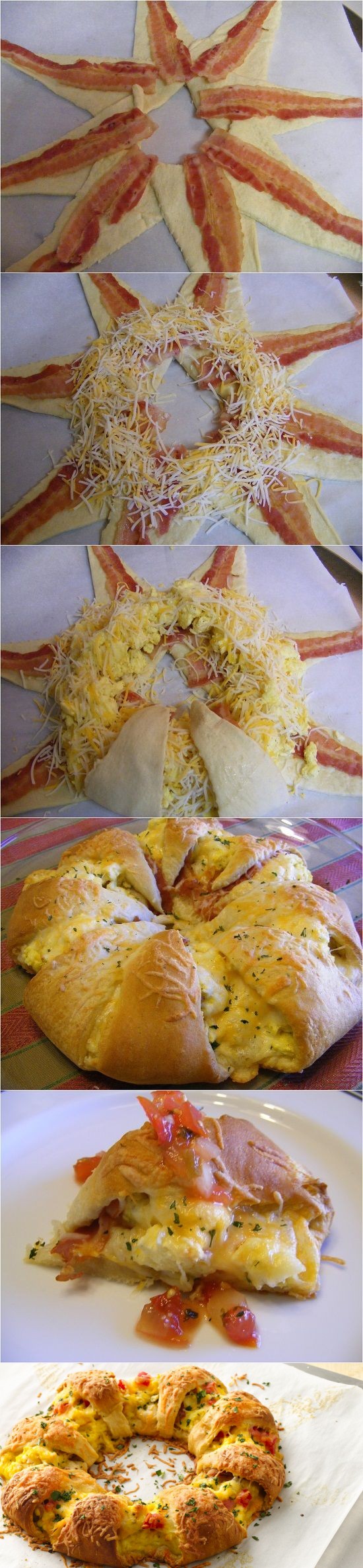 Bacon, Egg and Cheese Brunch Ring