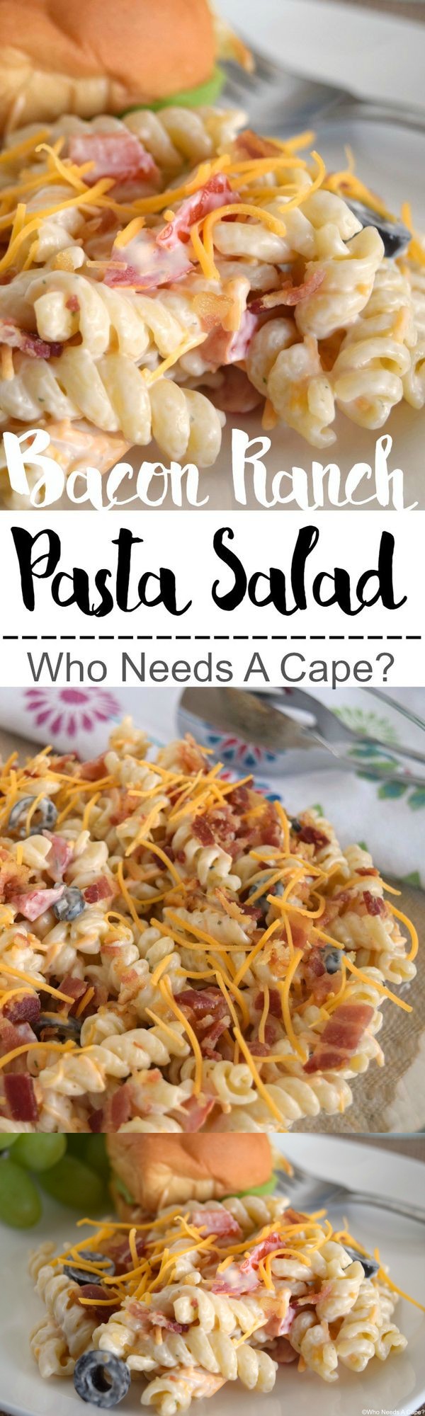 Bacon Ranch Pasta Salad