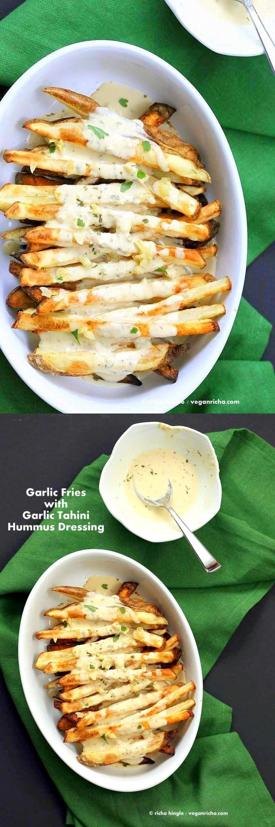 Baked Fries with Garlic Sauce