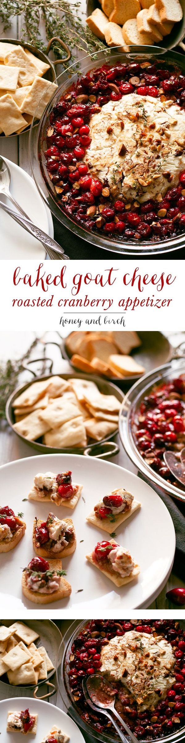 Baked Goat Cheese Roasted Cranberry Appetizer