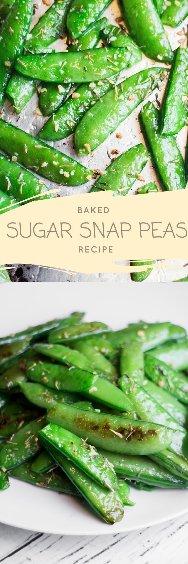 Baked Sugar Snap Peas