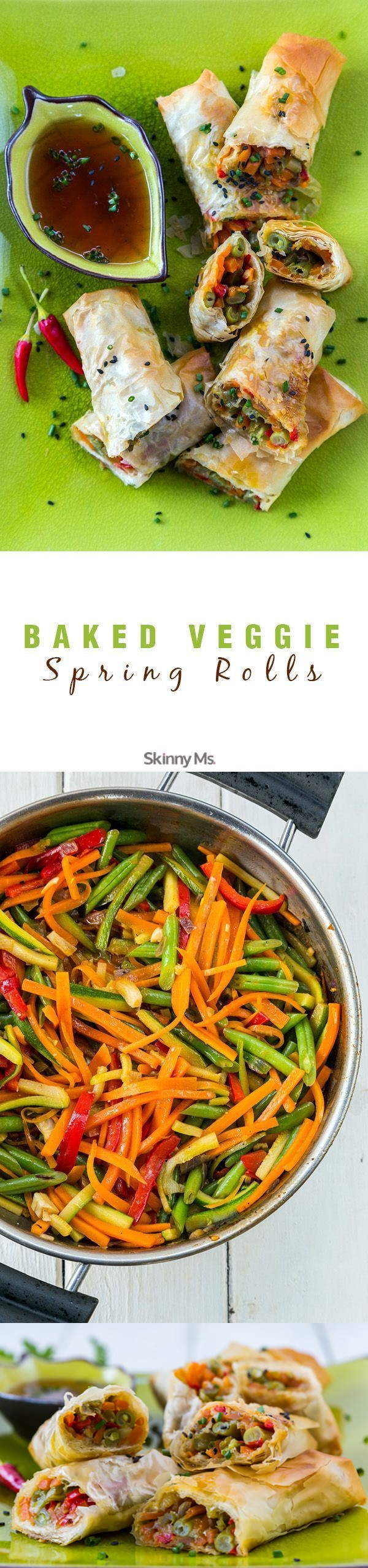 Baked Vegetable Spring Rolls