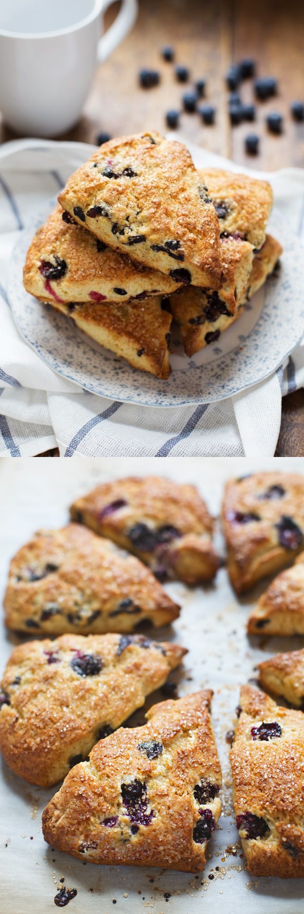 Bakery Style Blueberry Scones