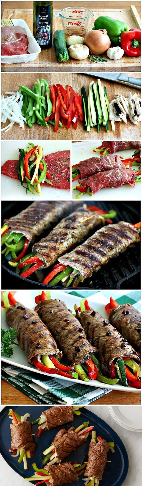 Balsamic-Glazed Steak Rolls