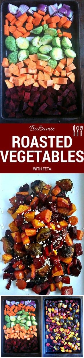 Balsamic Roasted Vegetables with Feta