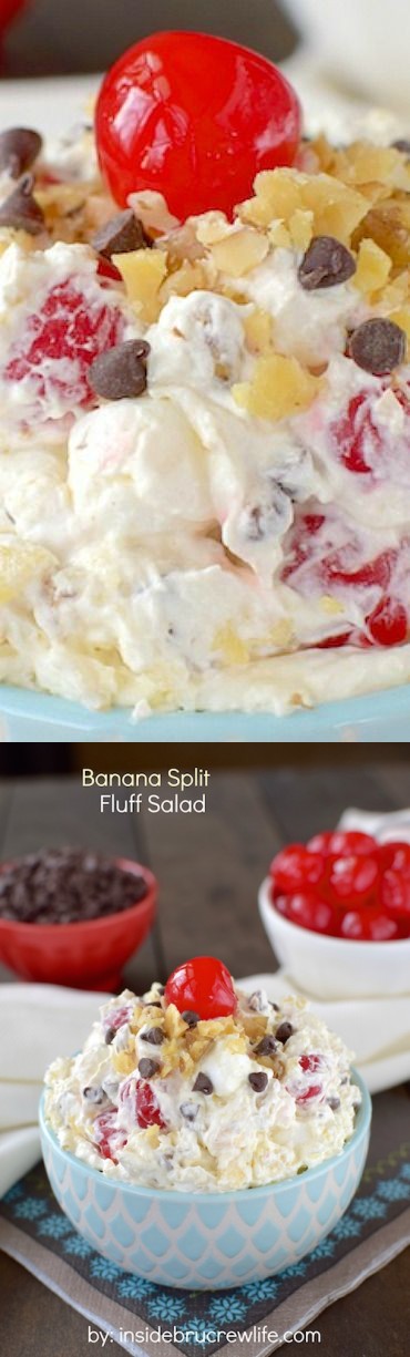 Banana Split Fluff Salad