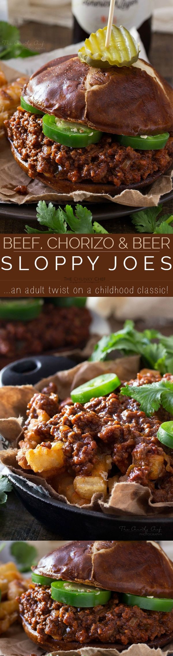 Beef Chorizo and Beer Sloppy Joes