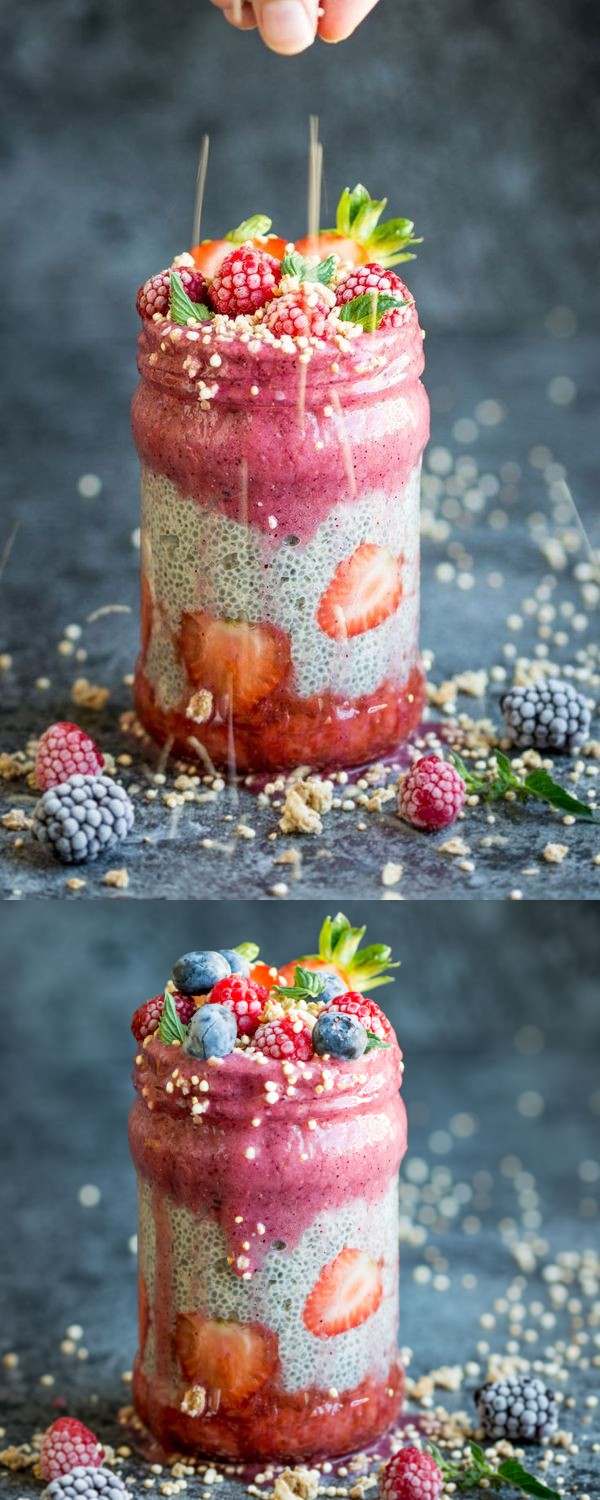 Berry Layered Chia Pudding