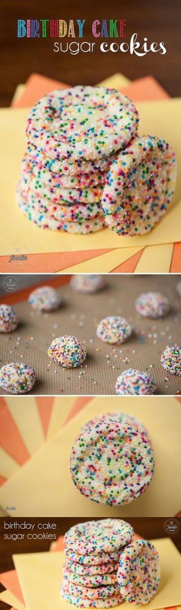 Birthday Cake Sugar Cookies