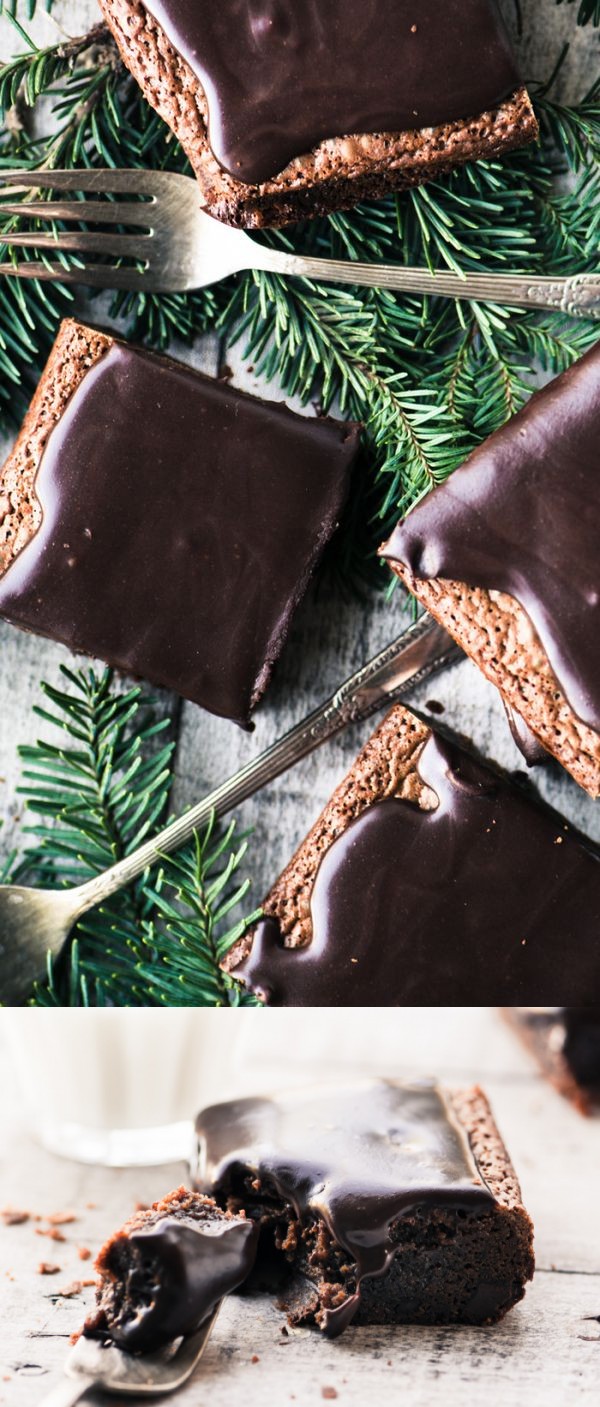 Bittersweet Gingerbread Brownies