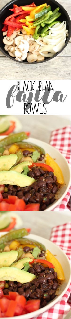 Black Bean Fajita Bowls