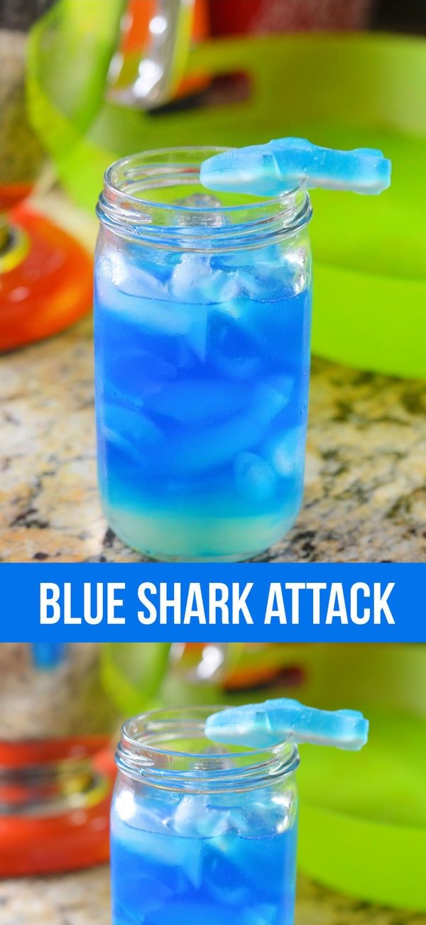 Blue Shark Attack Cocktail