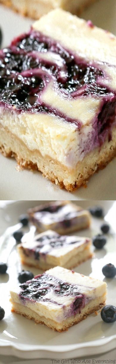 Blueberry Lemon Cheesecake Bars