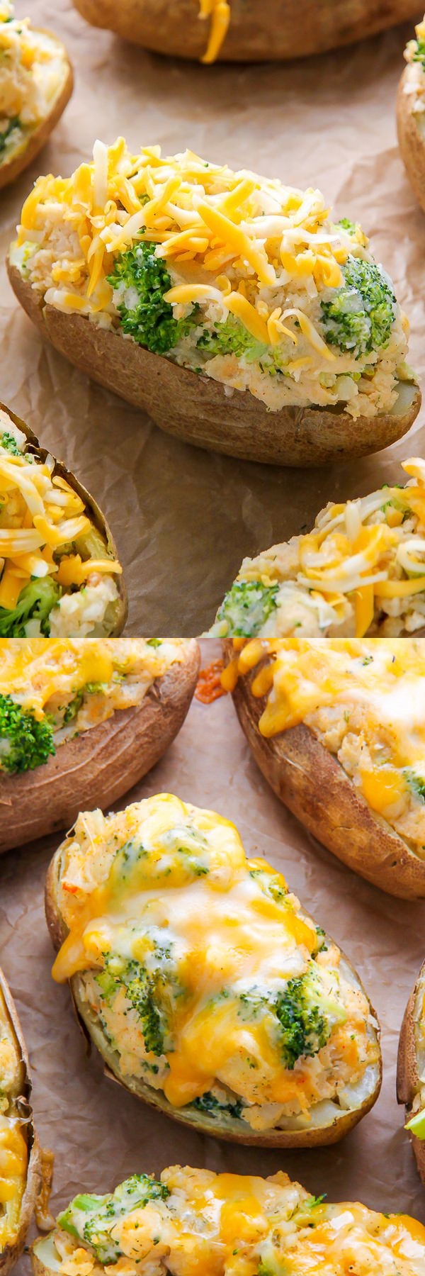 Broccoli and Cheddar Twice-Baked Potatoes