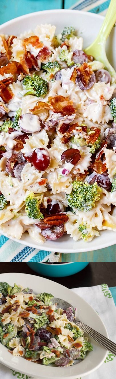 Broccoli, Grape, and Pasta Salad