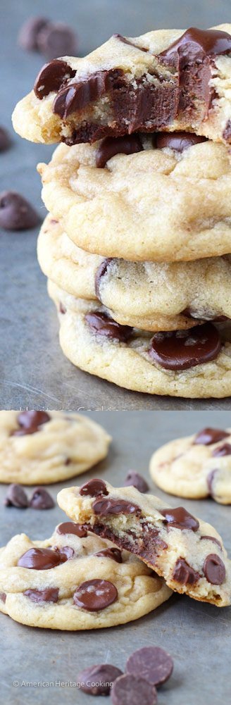 Brown Butter Cream Cheese Chocolate Chip Cookies