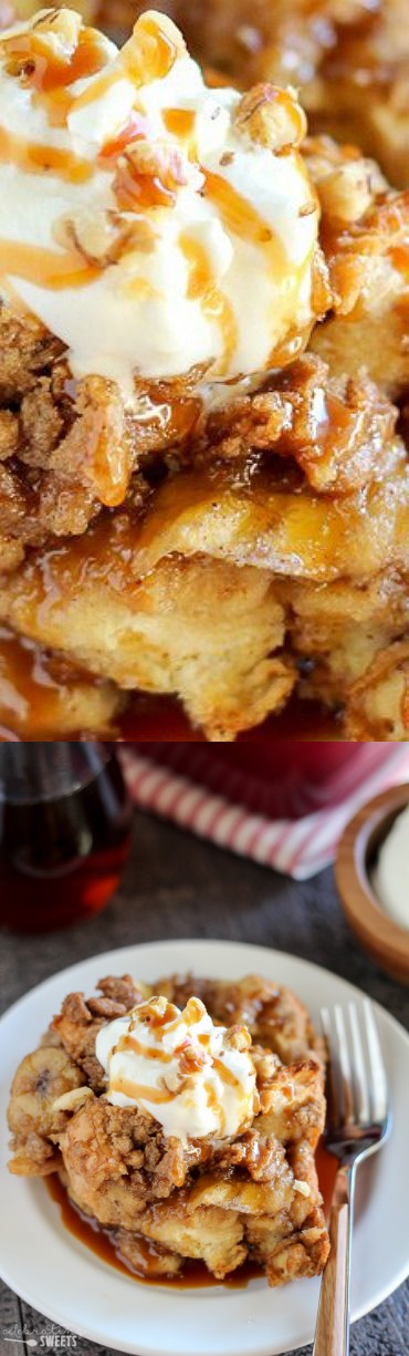 Brown Sugar Banana French Toast Casserole